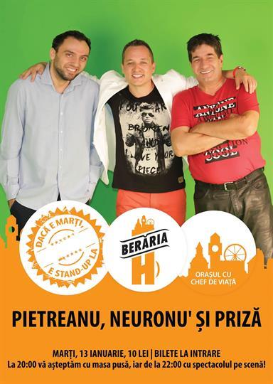 Concert Radu Pietreanu, Neuronul si Priza - Stand Up, marți, 13 ianuarie 2015 20:00, Beraria H