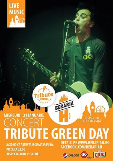 Concert Concert Green Day Tribute, miercuri, 21 ianuarie 2015 20:00, Beraria H