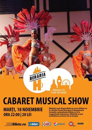 Concert Cabaret Musical Show, marți, 18 noiembrie 2014 20:00, Beraria H