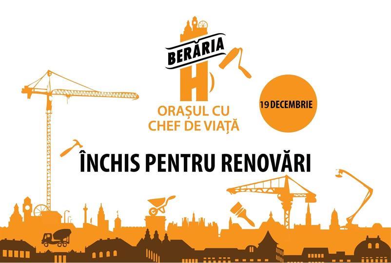 Concert Inchis pentru renovari, vineri, 19 decembrie 2014 16:00, Beraria H
