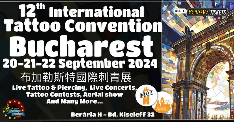 Concert International Tattoo Convention Bucharest // Ediția a 12-a // 20-22 septembrie 2024, vineri, 20 septembrie 2024 10:00, Beraria H