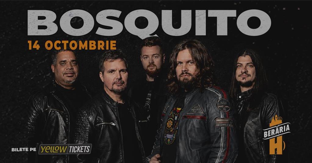 Concert BOSQUITO în concert la Berăria H pe 14 octombrie 2026 I -50% la bilete, miercuri, 14 octombrie 2026 18:00, Berăria H