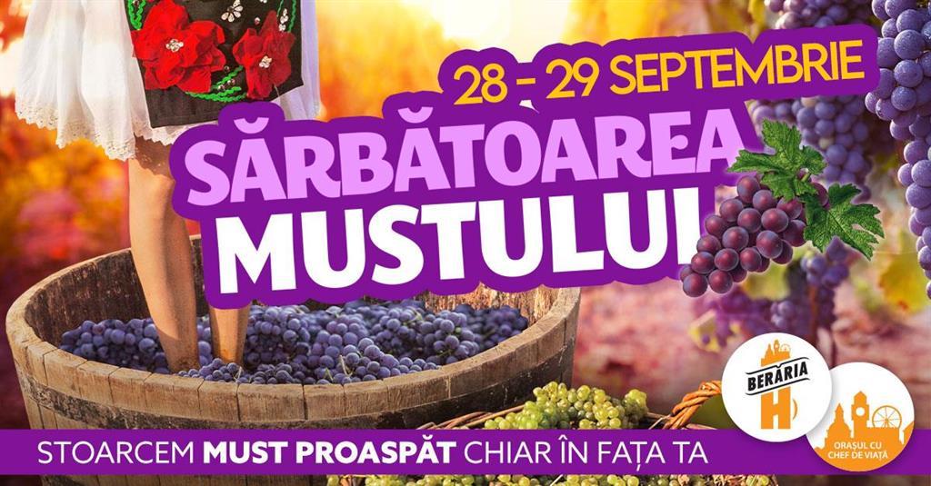 Concert Sărbătoarea Mustului 2024 | Ziua #2 (duminică, 29 septembrie), duminică, 29 septembrie 2024 10:00, Beraria H