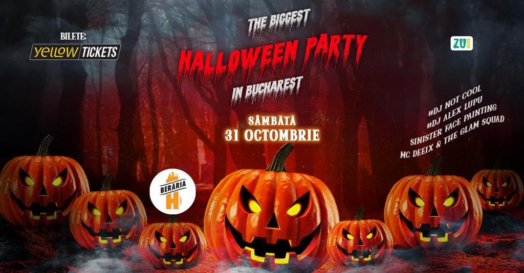 Concert The Biggest Halloween Party in Bucharest | Halloween Special 2026, Saturday, 31 October 2026 20:00, Berăria H