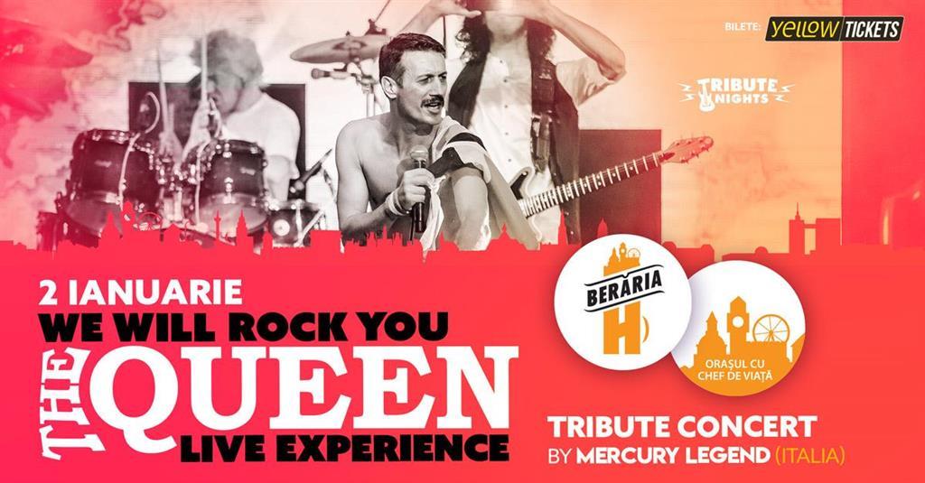 Concert QUEEN Live Experience - Tribute Concert by Mercury Legend (Italia) pe 2 ianuarie, joi, 02 ianuarie 2025 18:45, Beraria H