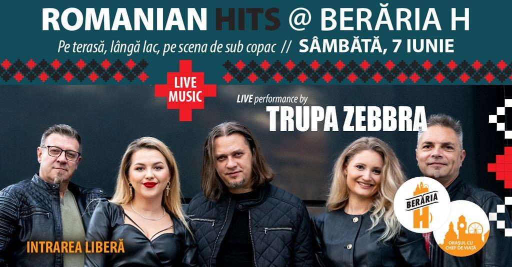 Concert Romanian Songs #live cu ZEBRA Band I #ByTheLake, sâmbătă, 07 iunie 2025 17:00, Beraria H