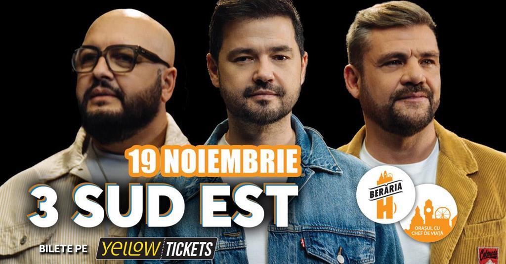 Concert 3 Sud Est – Live @ Berăria H, Wednesday, 19 November 2025 18:30, Beraria H