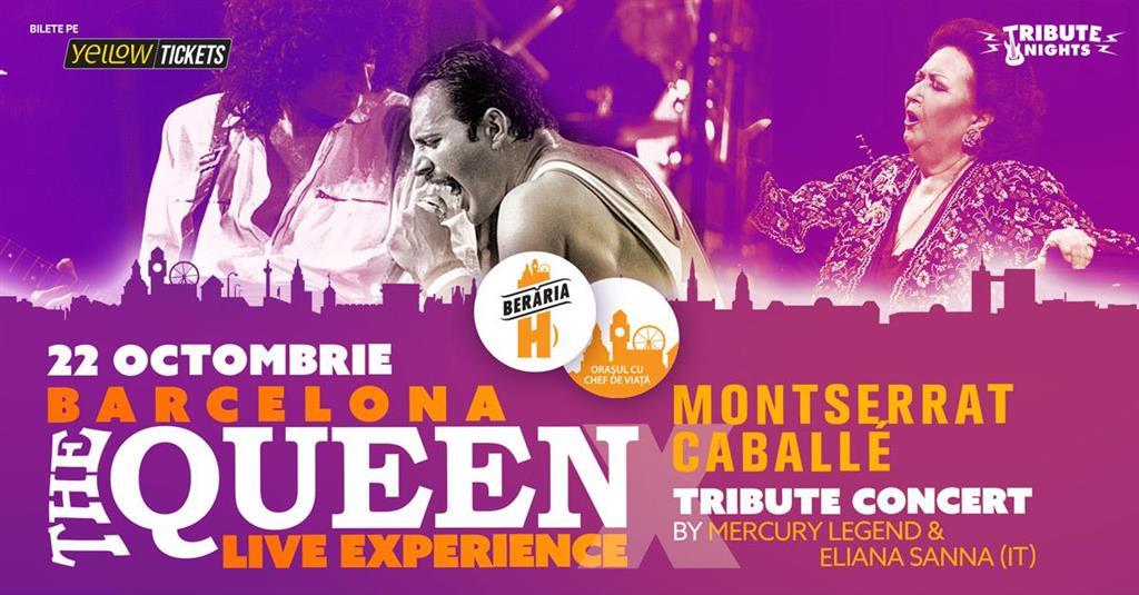 Concert "BARCELONA" | QUEEN x Montserrat Caballé | Tribute Show by Mercury Legend & Eliana Sanna (IT), marți, 22 octombrie 2024 18:00, Beraria H