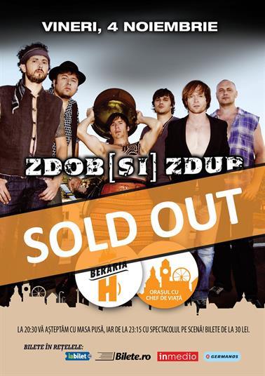 Concert Concert Zdob si Zdub, vineri, 04 noiembrie 2016 20:30, Berăria H