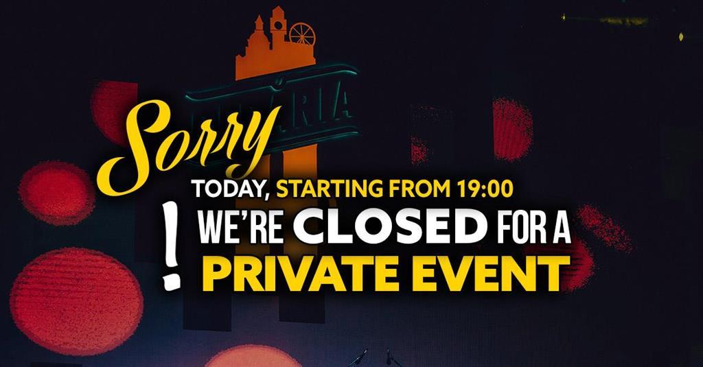 Concert Closed - Private Event // începând cu ora 18:00, vineri, 13 decembrie 2024 19:00, Beraria H