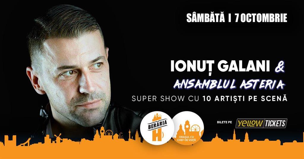 Concert Seară Grecească: Ionuț Galani & Ansamblul Asteria + Special Guest: Korina, sâmbătă, 07 octombrie 2023 20:45, Berăria H