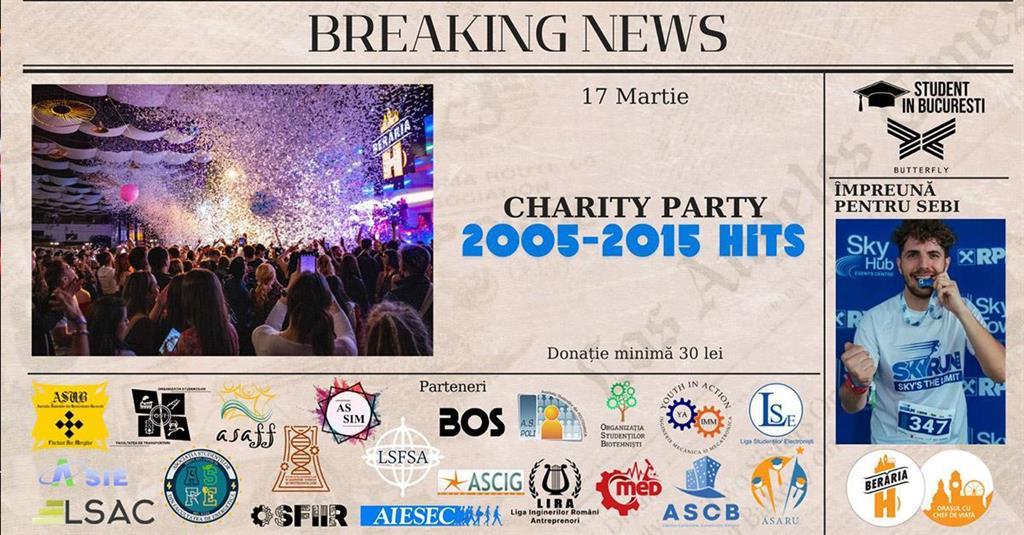 Concert Hit-urile unei generații, pentru o cauză nobilă // Charity Party, luni, 17 martie 2025 22:00, Beraria H