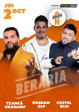 Concert #TripluShow: Bogdan DLP, Tzancă Uraganu' & Costel Biju #LIVE la Berăria H, joi, 02 octombrie 2025 18:30, Beraria H