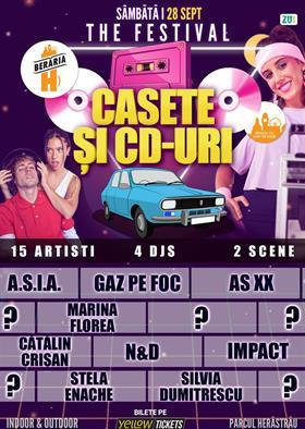 Concert Casete și CD-uri // The FESTIVAL // 2 scene // 15 artiști // 4DJs | Parc Herăstrău, sâmbătă, 28 septembrie 2024 20:30, Beraria H