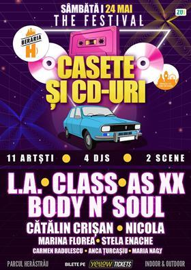 Concert Casete și CD-uri // The FESTIVAL 2025 // 2 scene // 11 artiști // 4DJs | Parc Herăstrău, sâmbătă, 24 mai 2025 20:00, Beraria H