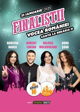 Concert Finaliştii Vocea României: Narcisa Badea, Aura Șova, Raluca Moldoveanu și Robert Lukian, marți, 21 ianuarie 2025 18:00, Beraria H