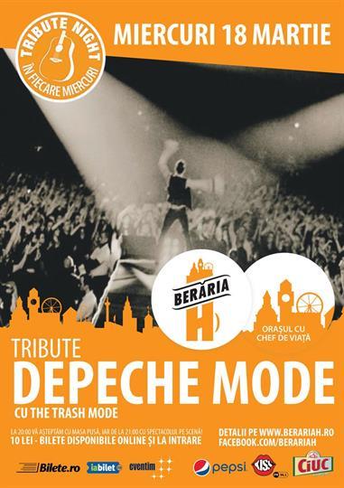 Concert Tribute Night - Depeche Mode by Trash Mode, miercuri, 18 martie 2015 20:00, Beraria H