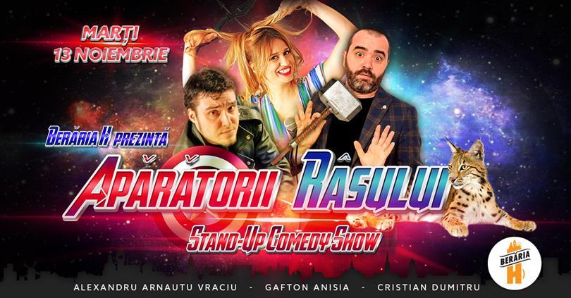 Concert Apărătorii Râsului: Vraciu, Anisia Gafton, Cristian Dumitru | Stand-Up Show, marți, 13 noiembrie 2018 19:45, Beraria H