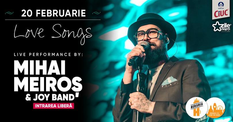 Concert Dinner & Love Songs - Mihai Meiroș & Joy Band, sâmbătă, 20 februarie 2021 18:00, Beraria H