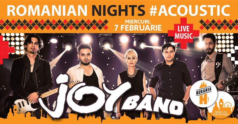 Concert Romanian Nights la Berăria H cu Joy Band, miercuri, 07 februarie 2018 20:00, Beraria H