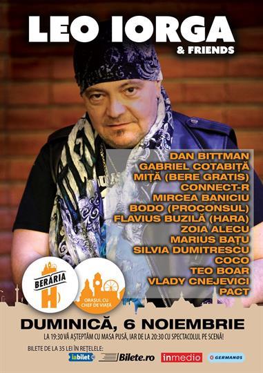 Concert Leo Iorga & Friends, Sunday, 06 November 2016 19:30, Beraria H