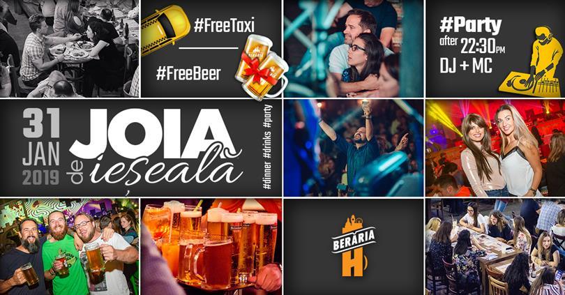 Concert Joia de ieșeală: Dinner ▶ Drinks ▶ Party, joi, 31 ianuarie 2019 18:00, Beraria H