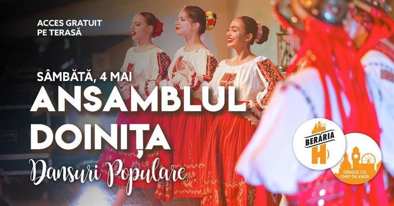 Concert Sâmbătă la terasă + bonus: Dansuri Populare cu Ansamblul Doinița, sâmbătă, 04 mai 2024 12:00, Beraria H