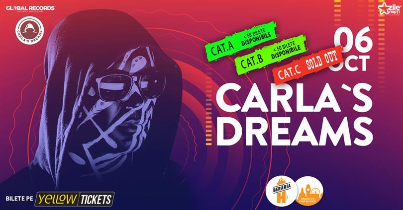 Concert Carla’s Dreams // 6 octombrie // Berăria H, marți, 06 octombrie 2020 19:30, Beraria H