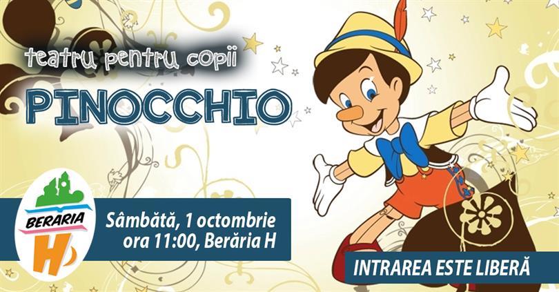 Concert Pinocchio (teatru pentru copii), sâmbătă, 01 octombrie 2016 10:30, Beraria H