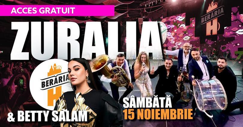 Concert Zuralia Orchestra + invitată: Betty Salam | bonus: meci Bosnia Hertegovina vs România, sâmbătă, 15 noiembrie 2025 20:45, Beraria H