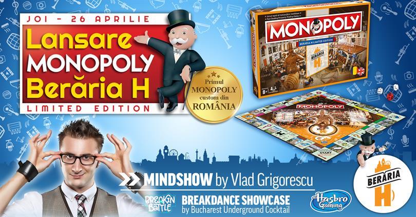 Concert Lansare Monopoly Berăria H - Limited Edition, joi, 26 aprilie 2018 19:00, Beraria H