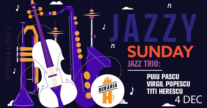 Concert Jazzy Sunday with Puiu Pascu, Virgil Popescu, Titi Herescu Trio, Sunday, 04 December 2022 11:00, Beraria H