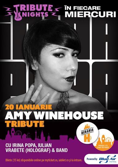 Concert Amy Winehouse Tribute, miercuri, 20 ianuarie 2016 20:00, Beraria H