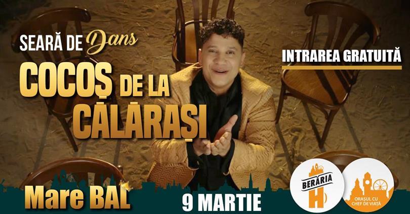 Concert Seară de dans cu Cocoș de la Călărași, The Glam Squad & more, luni, 09 martie 2026 19:00, Beraria H