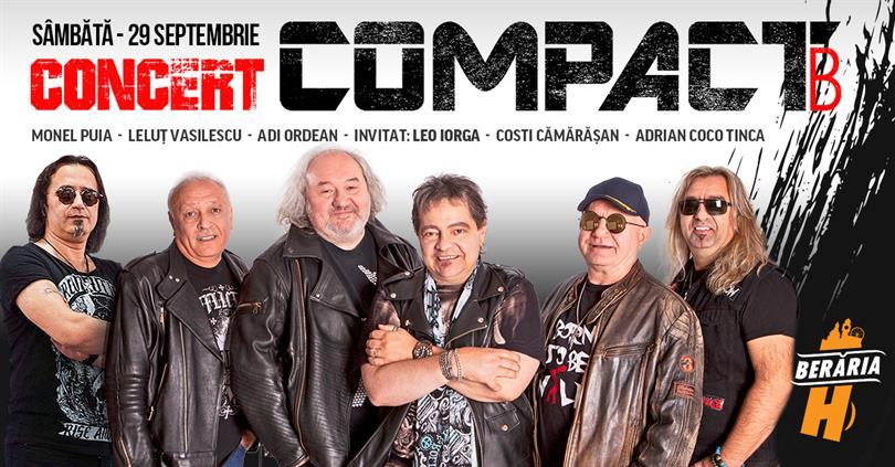 Concert Compact B se întoarce la Berăria H, sâmbătă, 29 septembrie 2018 18:00, Beraria H