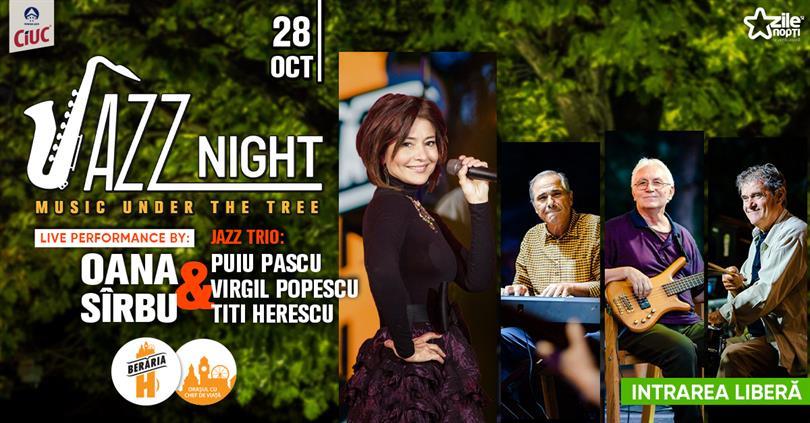 Concert Oana Sîrbu & Jazz Trio - Jazz Night #PeTerasă, miercuri, 28 octombrie 2020 18:30, Beraria H