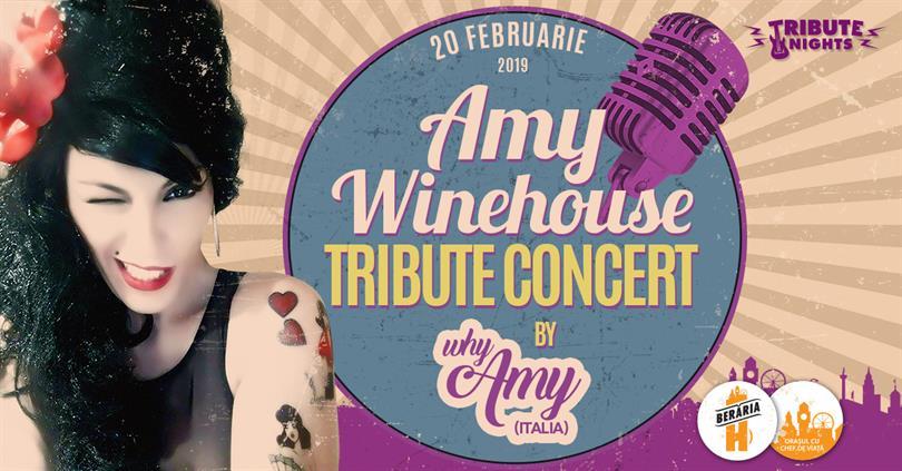 Concert Amy Winehouse Tribute Show by Why Amy [Italy], miercuri, 20 februarie 2019 19:45, Beraria H