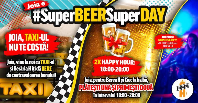 Concert #SuperBeerSuperDay, joi, 11 ianuarie 2018 18:00, Beraria H