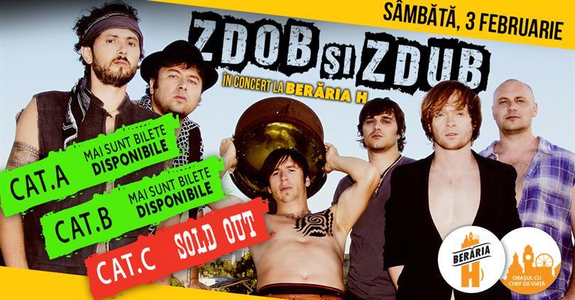 Concert Zdob și Zdub in concert at Berăria H, Saturday, 03 February 2018 21:00, Beraria H