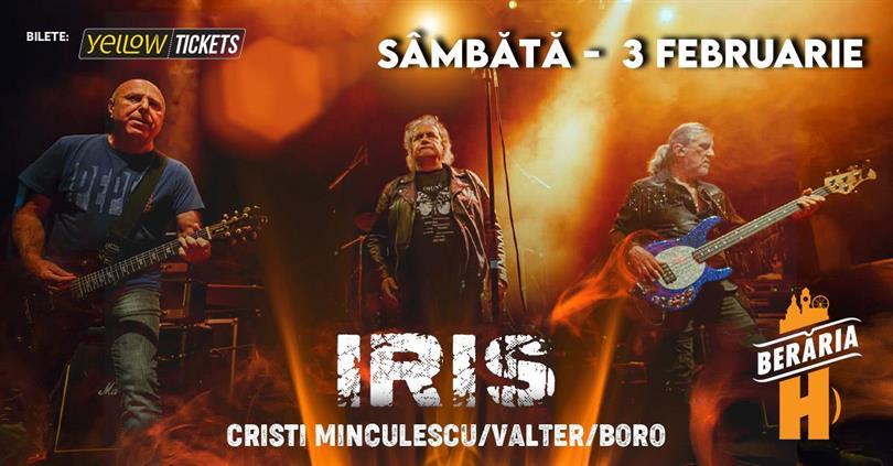 Concert IRIS Cristi Minculescu, Valter și Boro în concert // București - Berăria H, sâmbătă, 03 februarie 2024 17:00, Beraria H