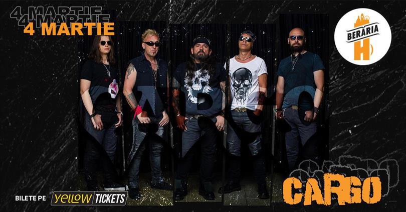 Concert CARGO în concert la Berăria H | 4 martie, miercuri, 04 martie 2026 17:00, Beraria H