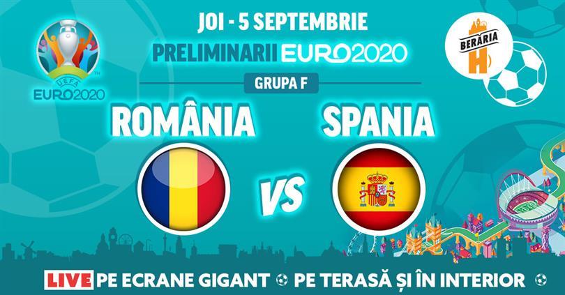 Concert Romania vs. Spania // UEFA EURO 2020 Qualifications // Berăria H, Thursday, 05 September 2019 20:30, Beraria H
