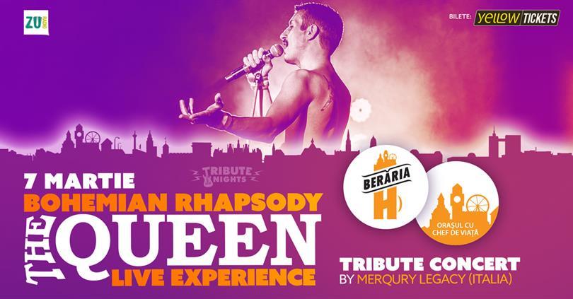 Concert "Bohemian Rhapsody" | QUEEN Tribute Concert by Merqury Legacy (Italia) | 7 martie, marți, 07 martie 2023 17:00, Beraria H