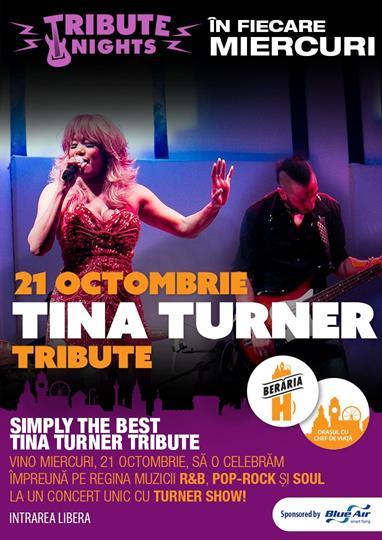 Concert Tina Turner Tribute, miercuri, 21 octombrie 2015 20:00, Beraria H