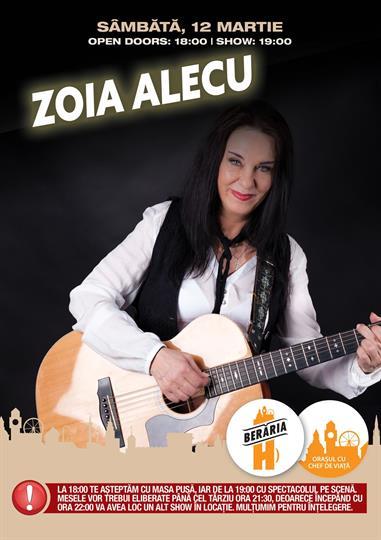 Concert Zoia Alecu, sâmbătă, 12 martie 2016 18:00, Beraria H
