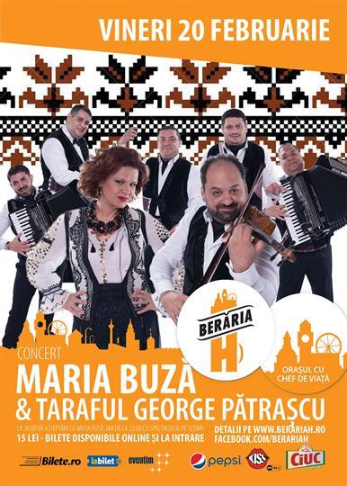 Concert Concert Maria Buza & Taraf, vineri, 20 februarie 2015 20:00, Beraria H