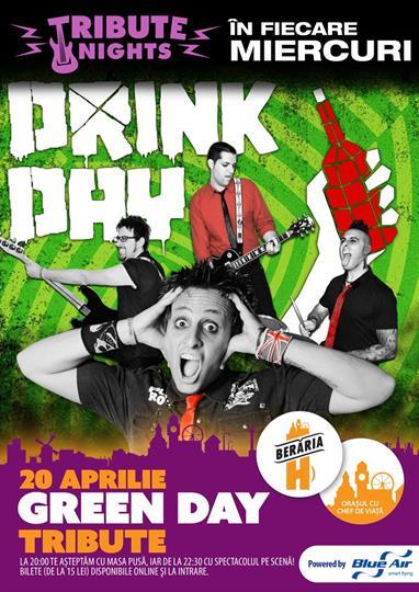 Concert Green Day Tribute cu Drink Day (Italia), miercuri, 20 aprilie 2016 20:00, Beraria H