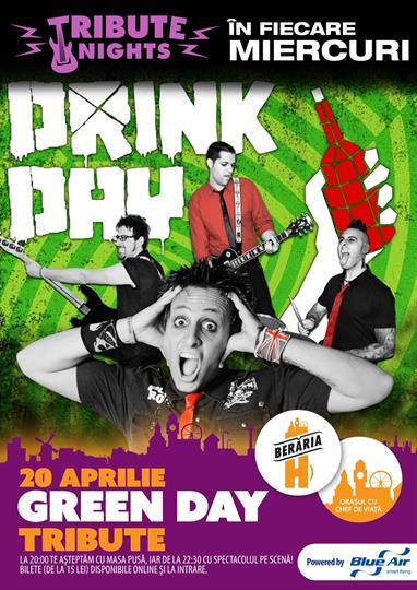 Concert Green Day Tribute, Wednesday, 20 April 2016 20:00, Beraria H