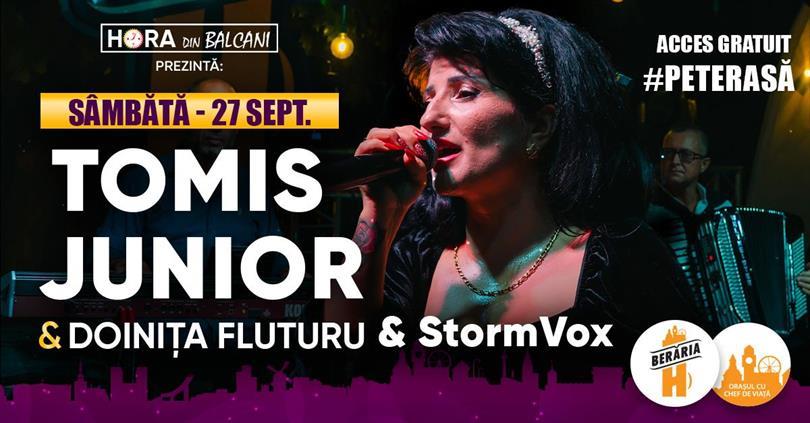 Concert TOMIS JUNIOR și Doinița Fluturu & StormVox #PeTerasă, sâmbătă, 27 septembrie 2025 17:00, Beraria H