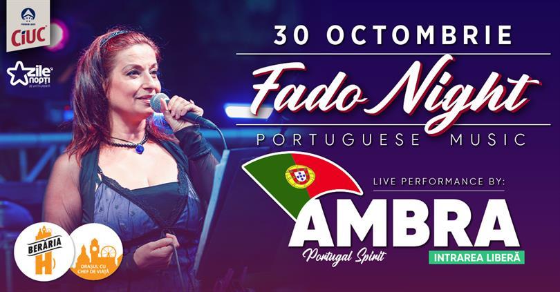 Concert Fado Night #PeTerasă cu Ambra [CANCELLED], Friday, 30 October 2020 18:30, Beraria H